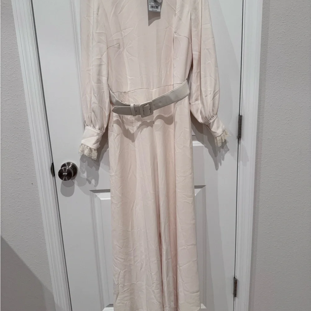 Antonio Melanie colab with Nicola Bathie Ivory Belted Jumpsuit - Picture 3 of 6